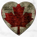 Canada flag Jigsaw Puzzle (Heart) Front