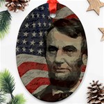 Lincoln day  Oval Ornament (Two Sides) Front