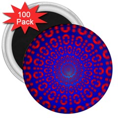 Binary Code Optical Illusion Rotation 3  Magnets (100 Pack) by Simbadda