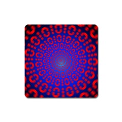 Binary Code Optical Illusion Rotation Square Magnet by Simbadda