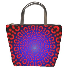 Binary Code Optical Illusion Rotation Bucket Bags by Simbadda