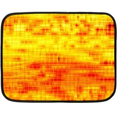 Bright Background Orange Yellow Fleece Blanket (mini) by Simbadda