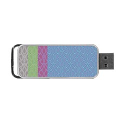 Fine Line Pattern Background Vector Portable Usb Flash (one Side) by Simbadda