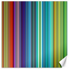 Color Stripes Canvas 16  X 16   by Simbadda