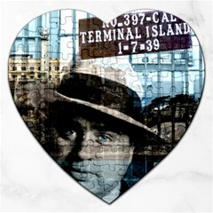 Al Capone  Jigsaw Puzzle (heart) by Valentinaart