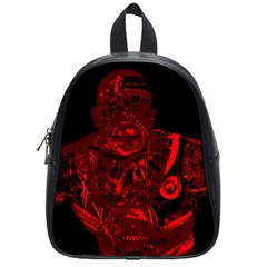 Warrior - Red School Bags (small)  by Valentinaart