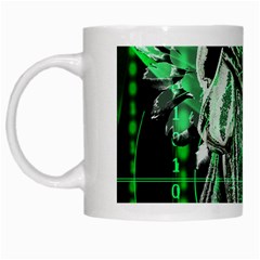 Cyber Angel White Mugs by Valentinaart