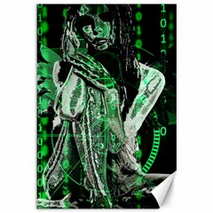 Cyber Angel Canvas 12  X 18   by Valentinaart