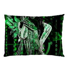 Cyber Angel Pillow Case by Valentinaart