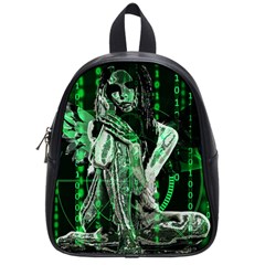 Cyber Angel School Bags (small)  by Valentinaart