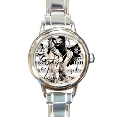 Vintage Angel Round Italian Charm Watch by Valentinaart