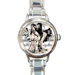 Vintage angel Round Italian Charm Watch Front