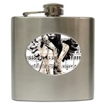 Vintage angel Hip Flask (6 oz) Front