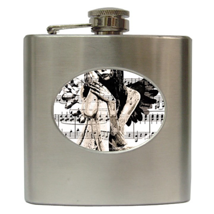 Vintage angel Hip Flask (6 oz)