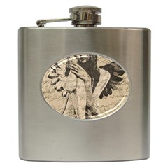 Vintage Angel Hip Flask (6 Oz) by Valentinaart