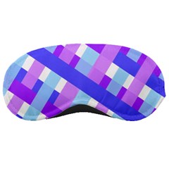 Geometric Plaid Gingham Diagonal Sleeping Masks by Simbadda