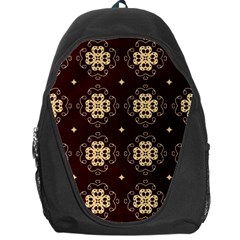 Seamless Ornament Symmetry Lines Backpack Bag by Simbadda