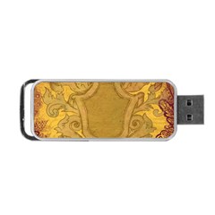 Vintage Scrapbook Old Ancient Retro Pattern Portable Usb Flash (two Sides) by Simbadda