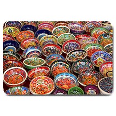 Art Background Bowl Ceramic Color Large Doormat  by Simbadda