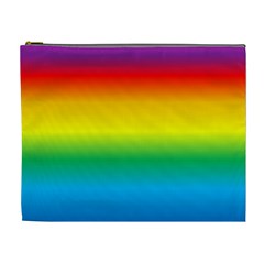 Rainbow Background Colourful Cosmetic Bag (xl) by Simbadda