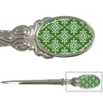 St Patrick S Day Damask Vintage Green Background Pattern Letter Openers Front