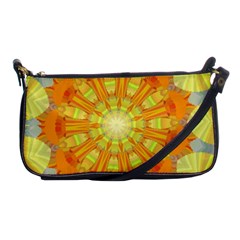 Sunshine Sunny Sun Abstract Yellow Shoulder Clutch Bags by Simbadda