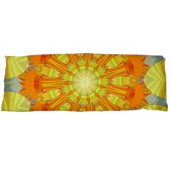 Sunshine Sunny Sun Abstract Yellow Body Pillow Case (dakimakura) by Simbadda