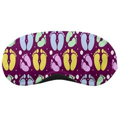 Baby Feet Patterned Backing Paper Pattern Sleeping Masks by Simbadda