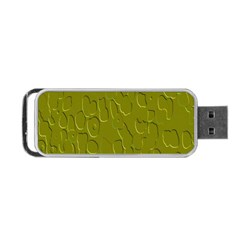 Olive Bubble Wallpaper Background Portable Usb Flash (two Sides) by Simbadda