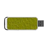 Olive Bubble Wallpaper Background Portable USB Flash (Two Sides) Back