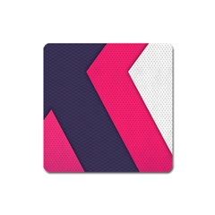 Pink Pattern Square Magnet by Simbadda