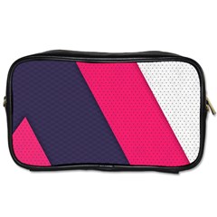 Pink Pattern Toiletries Bags 2-side by Simbadda