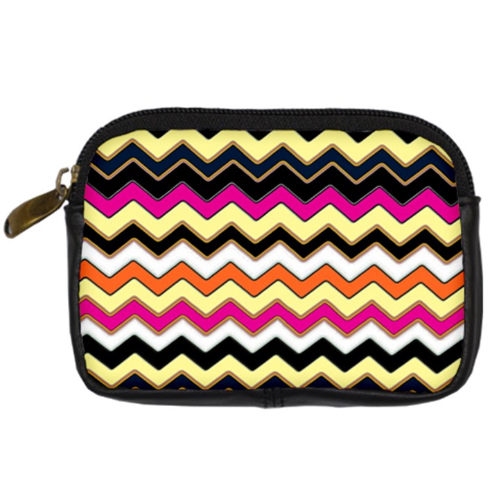 Colorful Chevron Pattern Stripes Pattern Digital Camera Cases