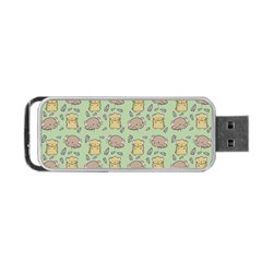 Cute Hamster Pattern Portable Usb Flash (two Sides) by Simbadda