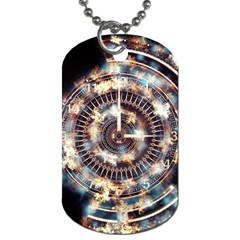 Science Fiction Background Fantasy Dog Tag (two Sides) by Simbadda