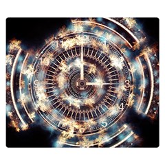 Science Fiction Background Fantasy Double Sided Flano Blanket (small)  by Simbadda