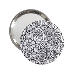 These Flowers Need Colour! 2 25  Handbag Mirrors by Simbadda