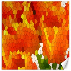 Mosaic Glass Colorful Color Canvas 20  X 20   by Simbadda