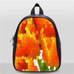 Mosaic Glass Colorful Color School Bags (Small)  Front