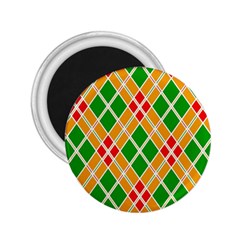 Colorful Color Pattern Diamonds 2 25  Magnets by Simbadda