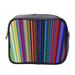 Multi Colored Lines Mini Toiletries Bag 2-side by Simbadda