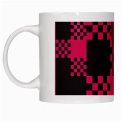 Cube Square Block Shape Creative White Mugs by Simbadda