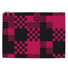 Cube Square Block Shape Creative Cosmetic Bag (xxl)  by Simbadda