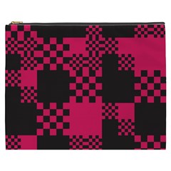 Cube Square Block Shape Creative Cosmetic Bag (xxxl)  by Simbadda