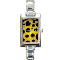 Background Design Random Balls Rectangle Italian Charm Watch by Simbadda