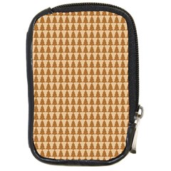 Pattern Gingerbread Brown Compact Camera Cases by Simbadda