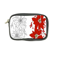 Poinsettia Flower Coloring Page Coin Purse by Simbadda