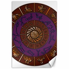 Zodiak Zodiac Sign Metallizer Art Canvas 20  X 30   by Simbadda