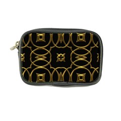 Black And Gold Pattern Elegant Geometric Design Coin Purse by yoursparklingshop