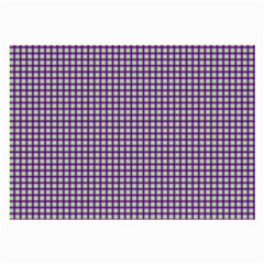 Mardi Gras Purple Plaid Large Glasses Cloth (2-side) by PhotoNOLA